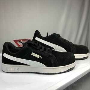 Puma Safety Women's Black Iconic Suede Low Work Shoe - 6.5